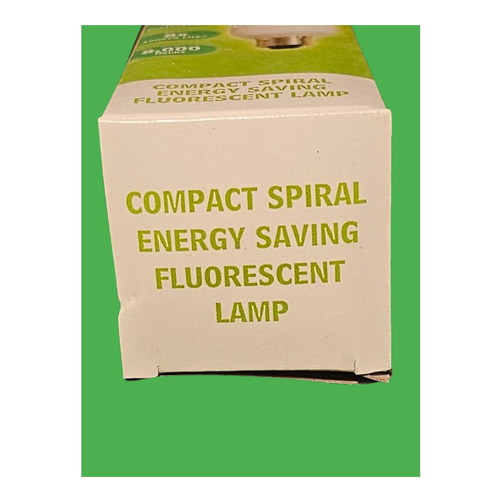 2 x Selectric E27 20w Compact Spiral Energy Saver Fluorescent Lamp