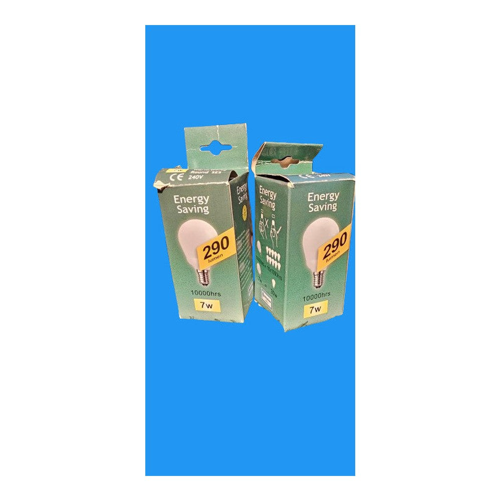 SES 7W = 30W  ( Pack of 2 ) Warm White Round Crompton Energy Saving Bulb 290lm