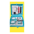 Compact Sewing Kit x 2 Thread Needle Threader Buttons Needles Scissors Snaps Pin