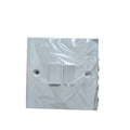 British General  10AX 2 Way Light Plate Switch White Inserts White Moulded