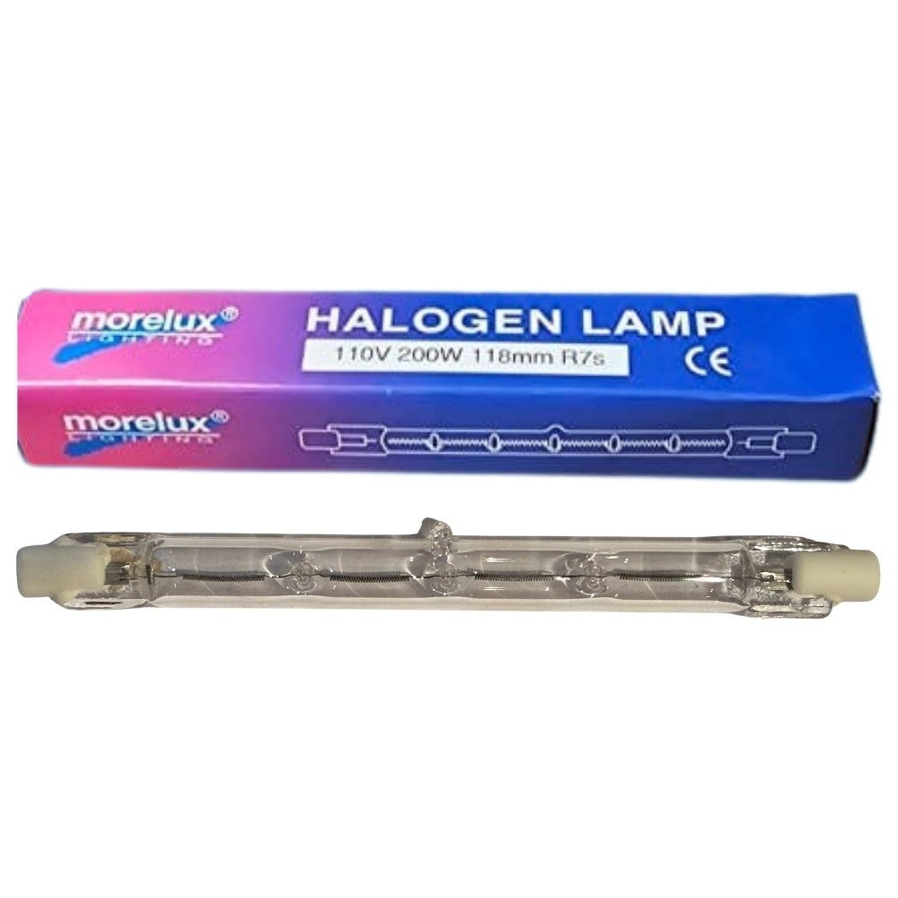 R7s Tungsten Halogen Bulb Lamp Tubes - Linear Various Lengths Brands Watts Volts