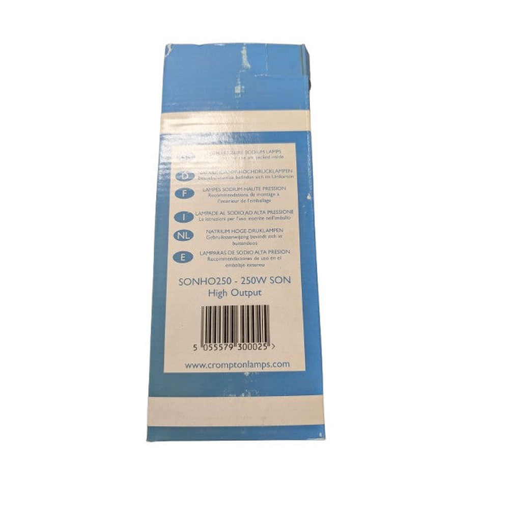 250W Crompton GES E40 HPS High Pressure Sodium SON HO Elliptical Light Bulb Lamp
