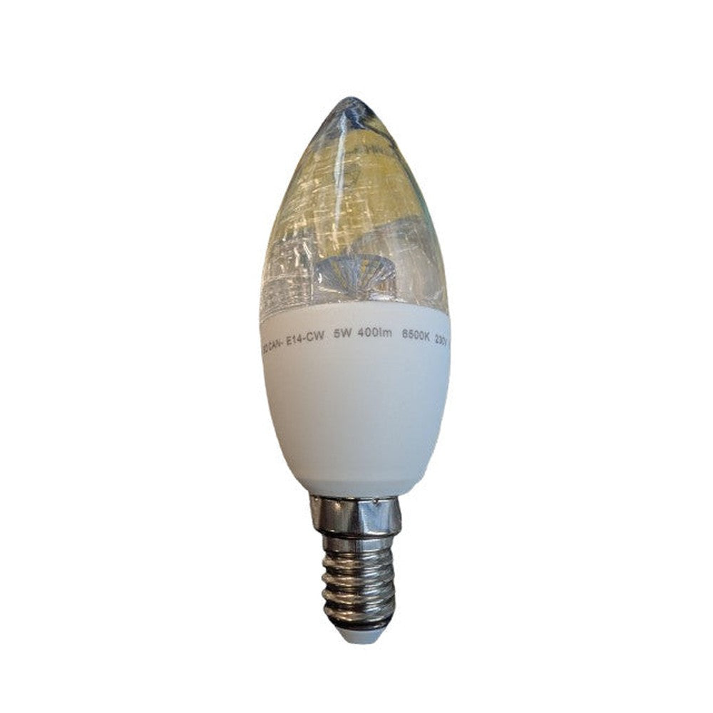 E14 C37 Dimmable LED Candle Bulbs – 5W 400lm Cool White