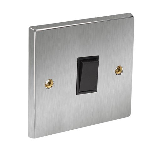 CED Satin Chrome Switches & Sockets - Axiom Electrical Fuse USB Cooker Flatplate