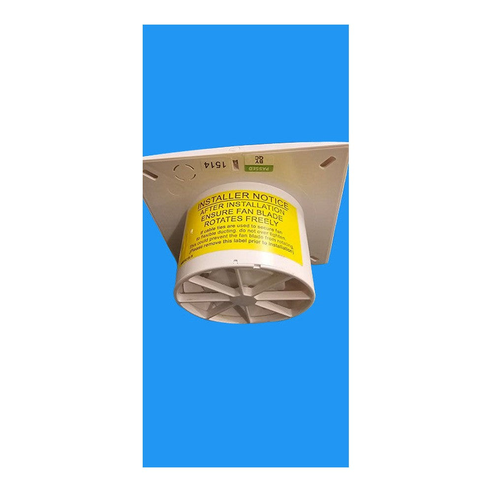 100mm 4" Standard Slimline Extractor Fan White GET Schneider 220 -240v Cyclone G