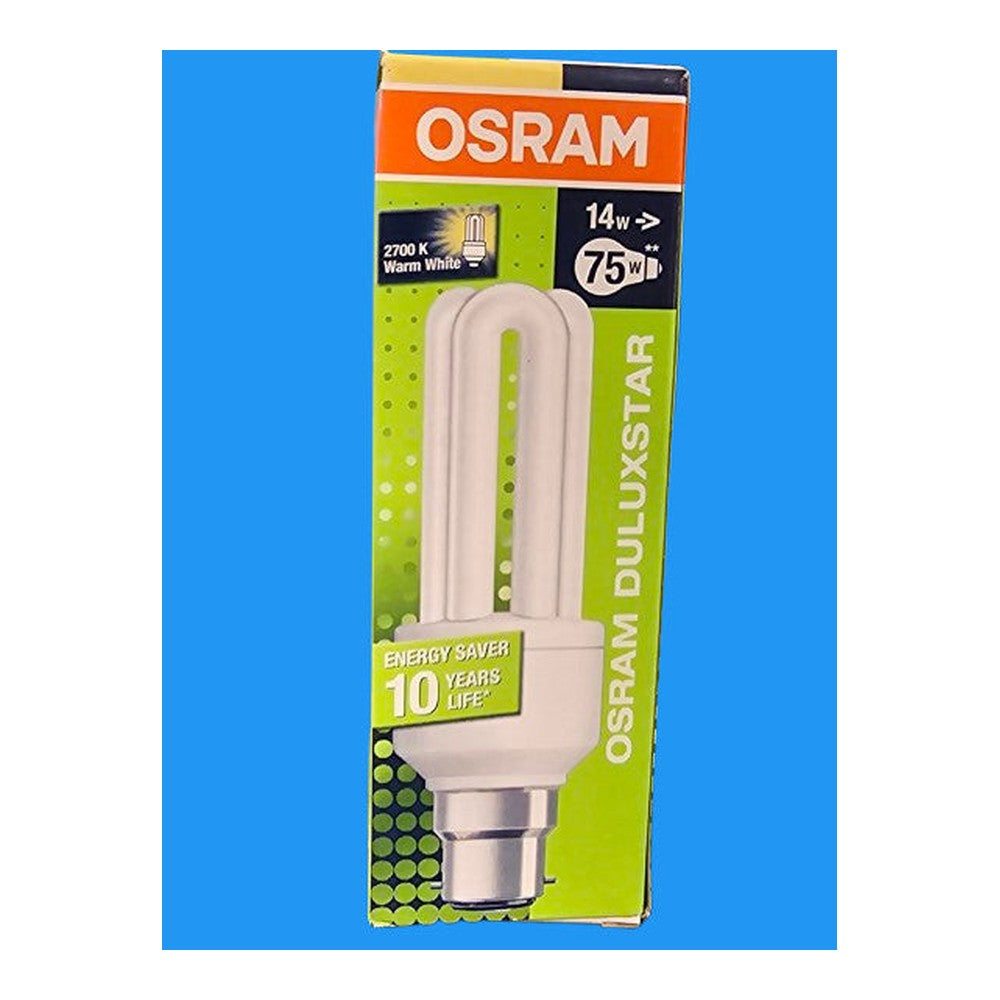 Osram B22d 8w 11w 14w Lumilux Duluxstar 827 Warm White Bulb Lamp 220-240v