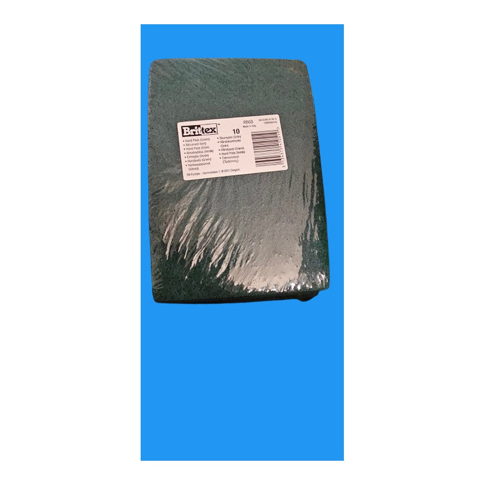 3M Scotch Brittex RB6B Scouring Finishing Hand Pad, General Purpose, Pack of 10