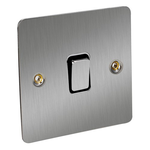 CED Satin Chrome Switches & Sockets - Axiom Electrical Fuse USB Cooker Flatplate