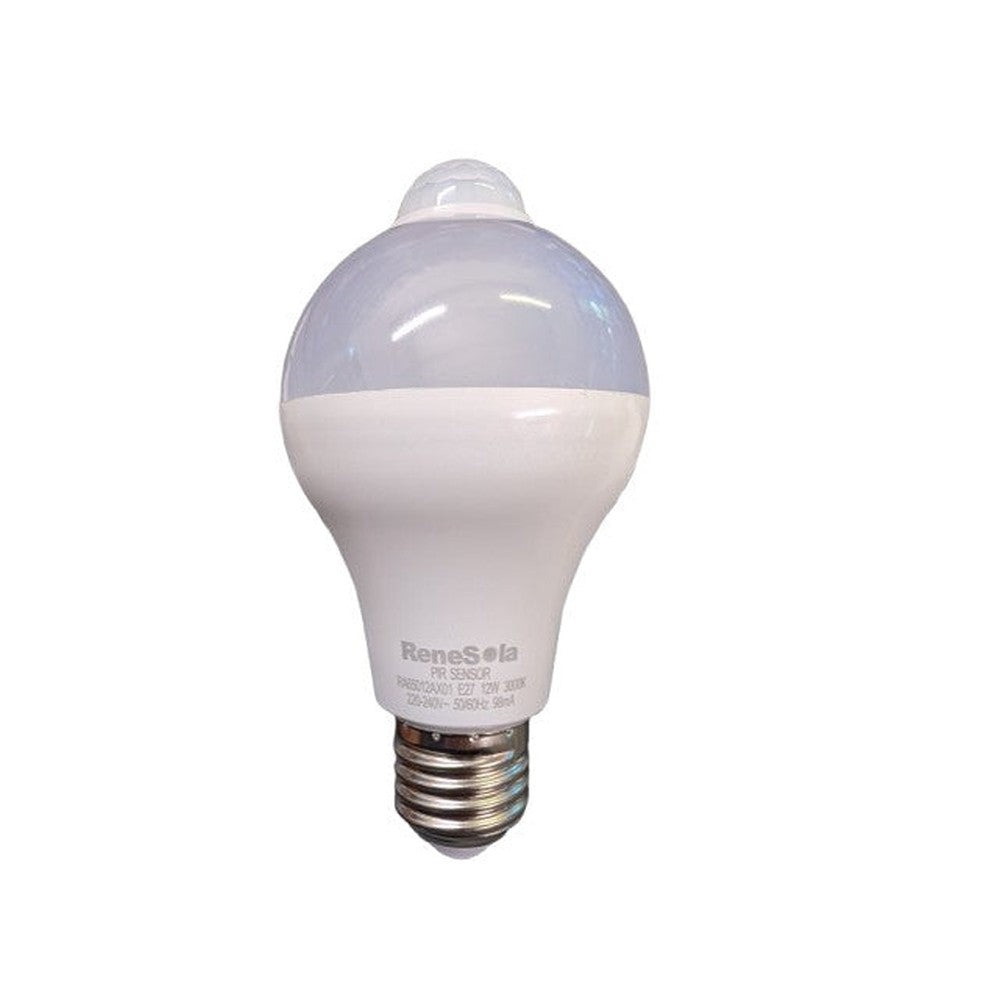 E27 PIR Motion Sensor LED Bulb Auto ON/OFF Energy Saving Light 12w Warm White
