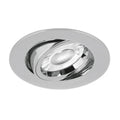 2x AURORA EN-DLM357 Polished Chrome GU10 Adjustable Tilt Downlight