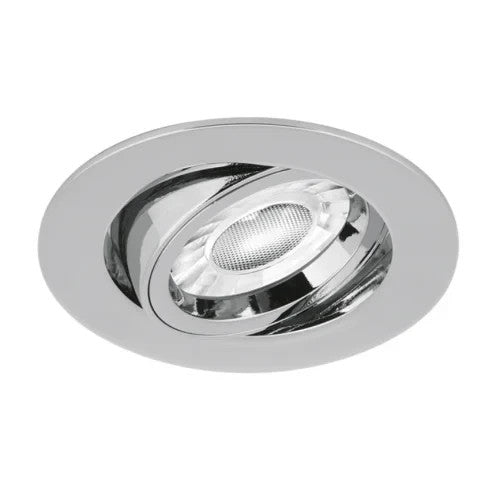 2x AURORA EN-DLM357 Polished Chrome GU10 Adjustable Tilt Downlight