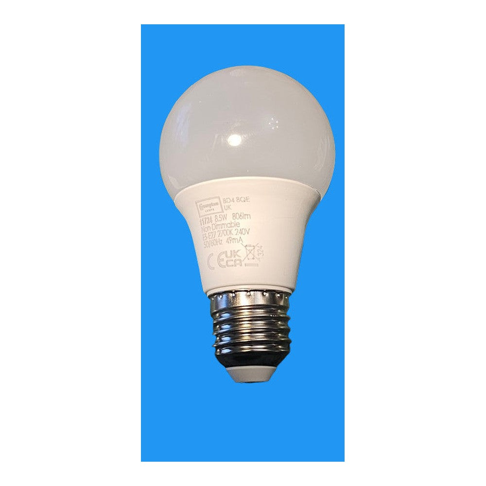 ES-E27 LED 8.5W GLS Crompton Bulb Lamp Non-Dimmable 2700k Warm White 806lm 240v