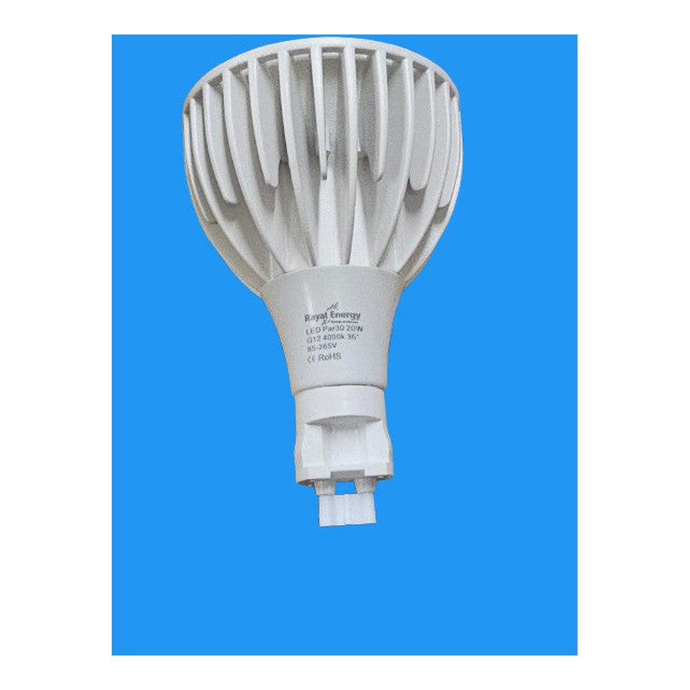 G12 20W ( Pack of 2 ) LED PAR30 Bulb Lamp  36° 85-265v 4000k RoHS Track Lighting