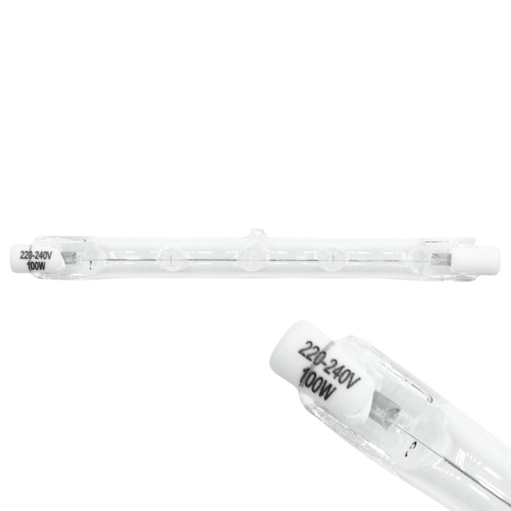 R7s Tungsten Halogen Bulb Lamp Tubes - Linear Various Lengths Brands Watts Volts