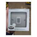 1 Gang Double Pole Switch Click Define Pearl Nickel Flat Plate Ingot 20A 2 Pack