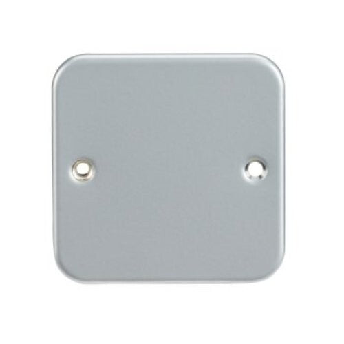 2x Knightsbridge M8500 Single Gang Metal Clad Blanking Plate