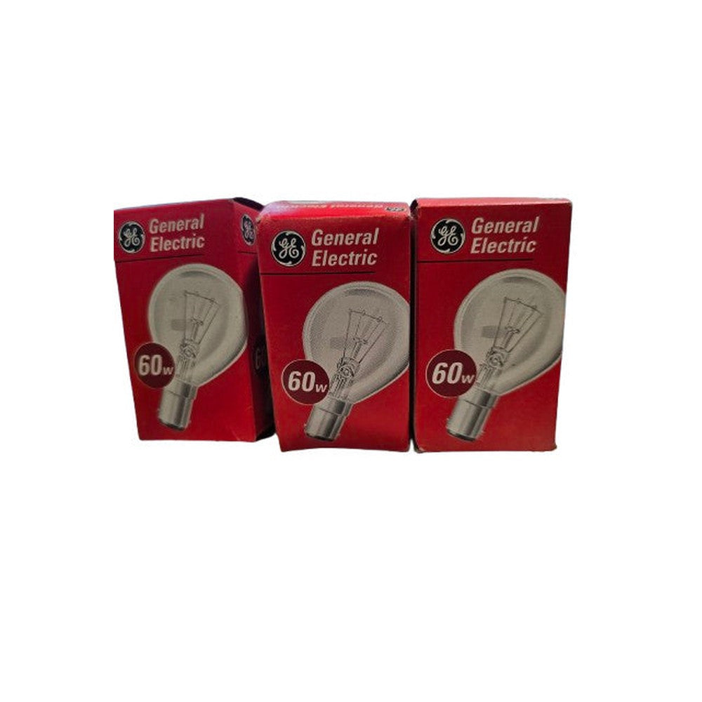 B15 SBC 60W ( Pack of 3 ) General Electric Clear  Bulb