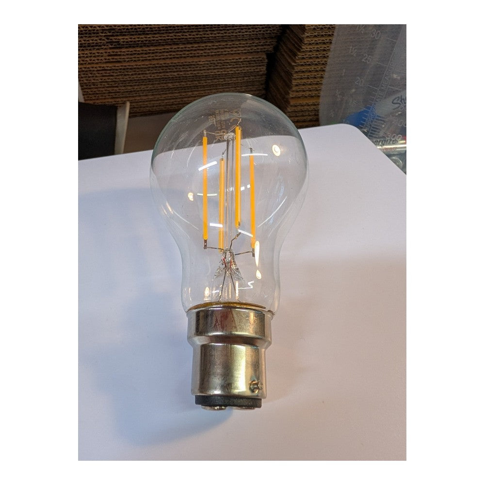 3 x B22/BC Bell 6w = 60w 240V Retro Clear Vintage Filament GLS Light Bulb 05018