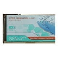 Gen-X Blue Nitrile Examination Gloves Medium Powder Free QTY 100