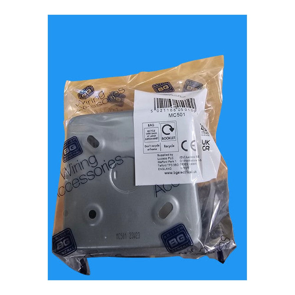 B.G. Metal Clad Single Back Box MC501
