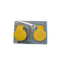 MK 13143 Prewired Double 16A Commando Outlet Socket IP44 110-130v