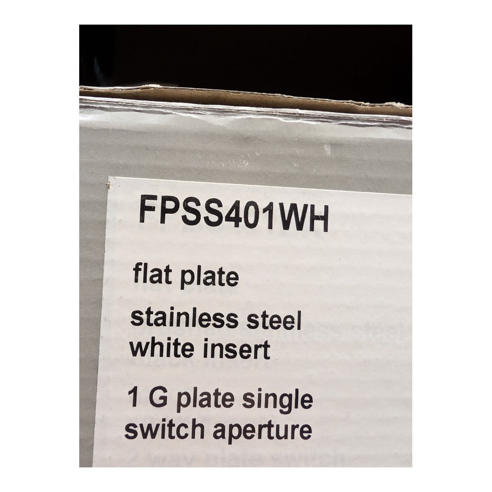Pack of 2 Click FPSS401WH G1 Plate Single Switch Aperture