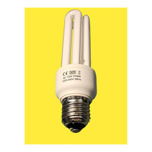2 x ASD 15W E27 Energy Saver Bulb Lamp Non-Dimmable 10kh Flicker Free