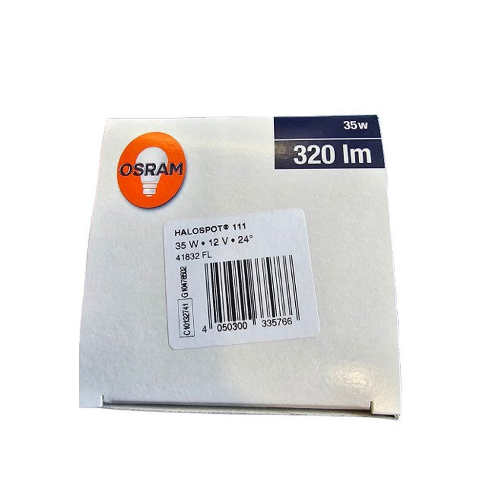 Reflector 111 35W Osram M353 12 volt 35 watt Flood Halospot Aluminium 320lm