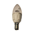 3 x SBC/B15d 5w = 35w LED Candle Bulb Clear Dimmable 3000k Warm White