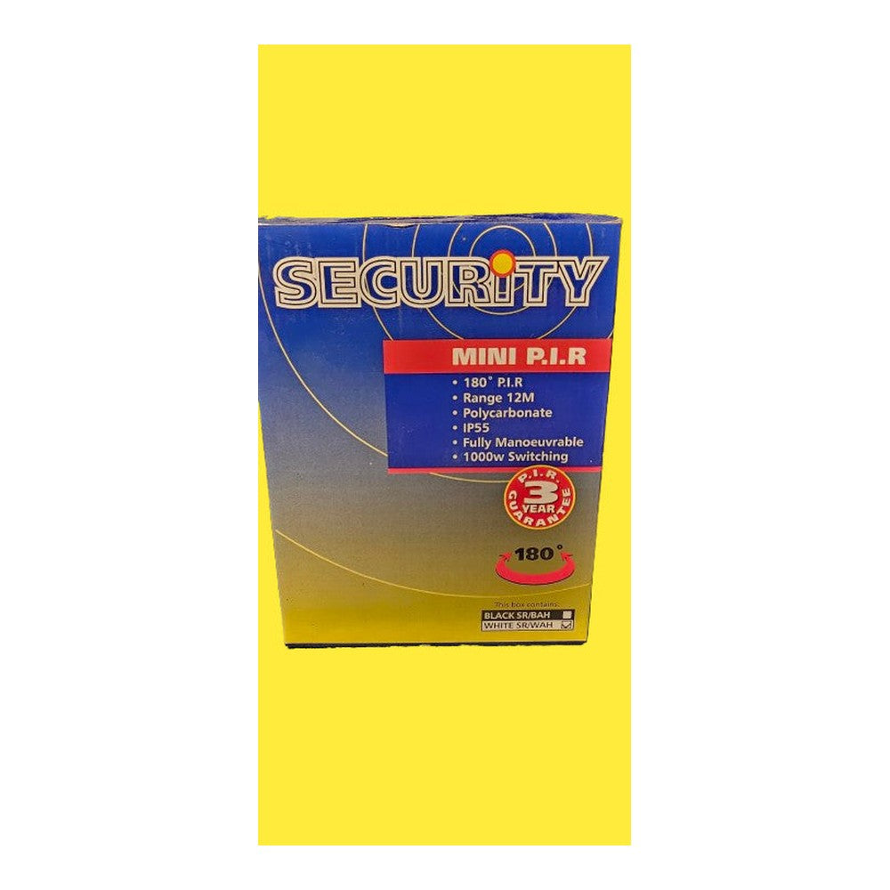 Security Mini P.I.R 12M Range IP55 1000W Switching White ASD