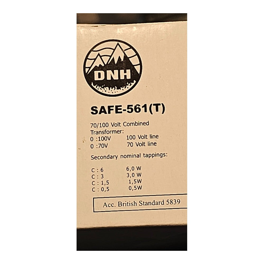 6W DNH SAFE-561 (T) Loudspeaker 70/100v Combined Transformer 169 x 66mm