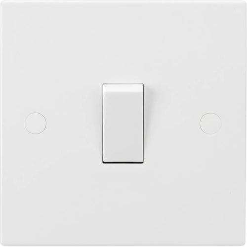 10AX Single Gang 2 Way Switch White Knightsbridge SN2000