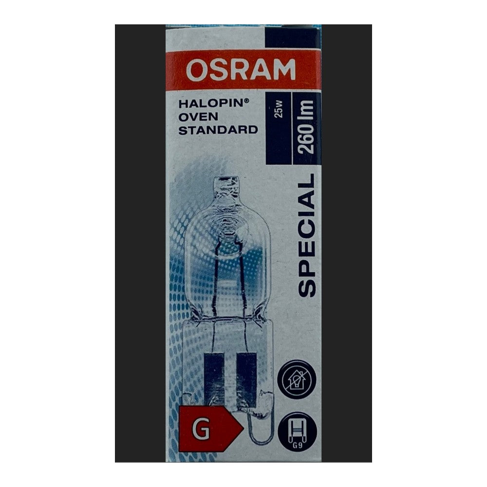 G9 25w OVEN LAMP BULB Osram Halopin push fit 66725 230V  25 WATT Halogen
