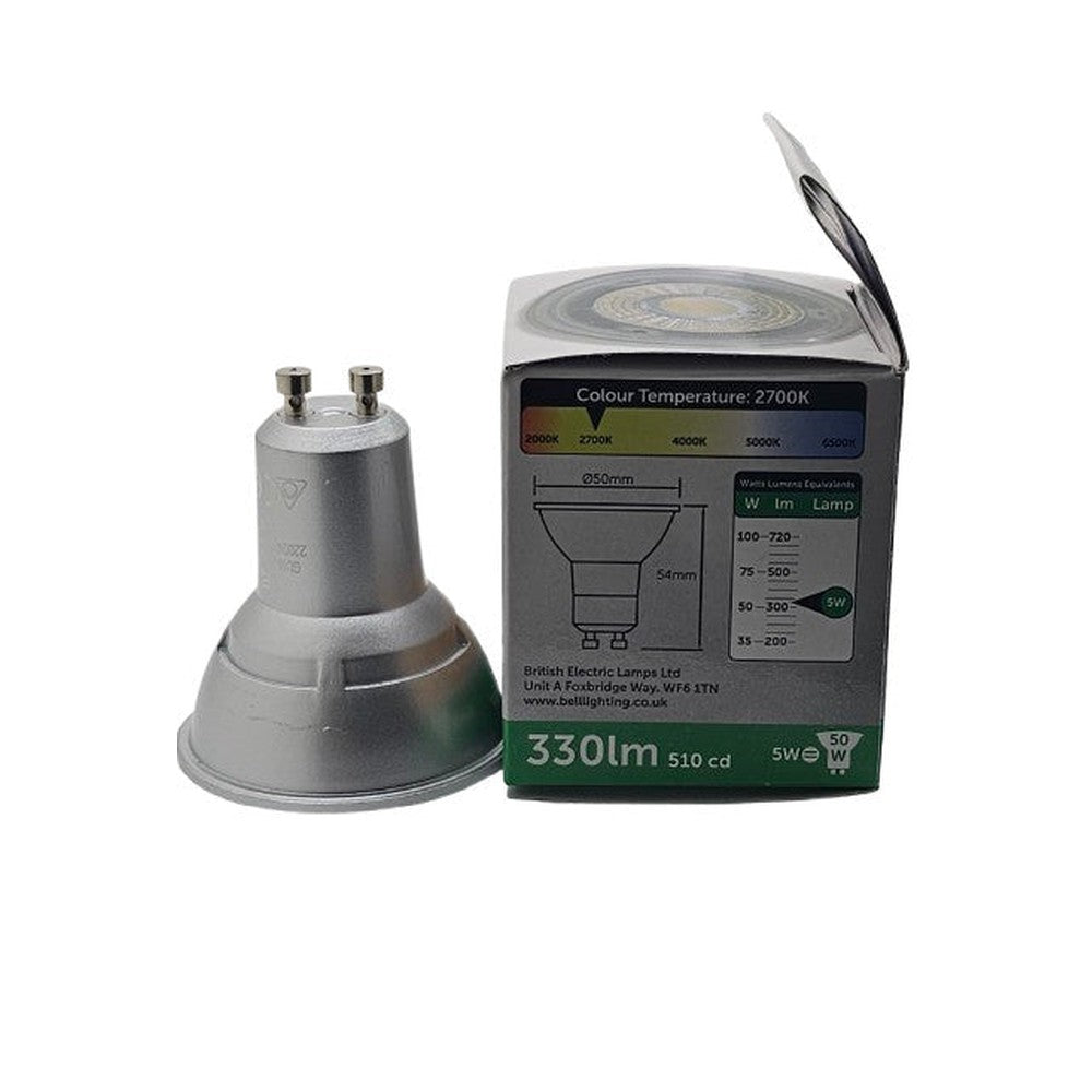 GU10 X 2 Bell 5w = 50w 350lm LED Halo Bulb Lamp Cool or Warm White Energy Saver