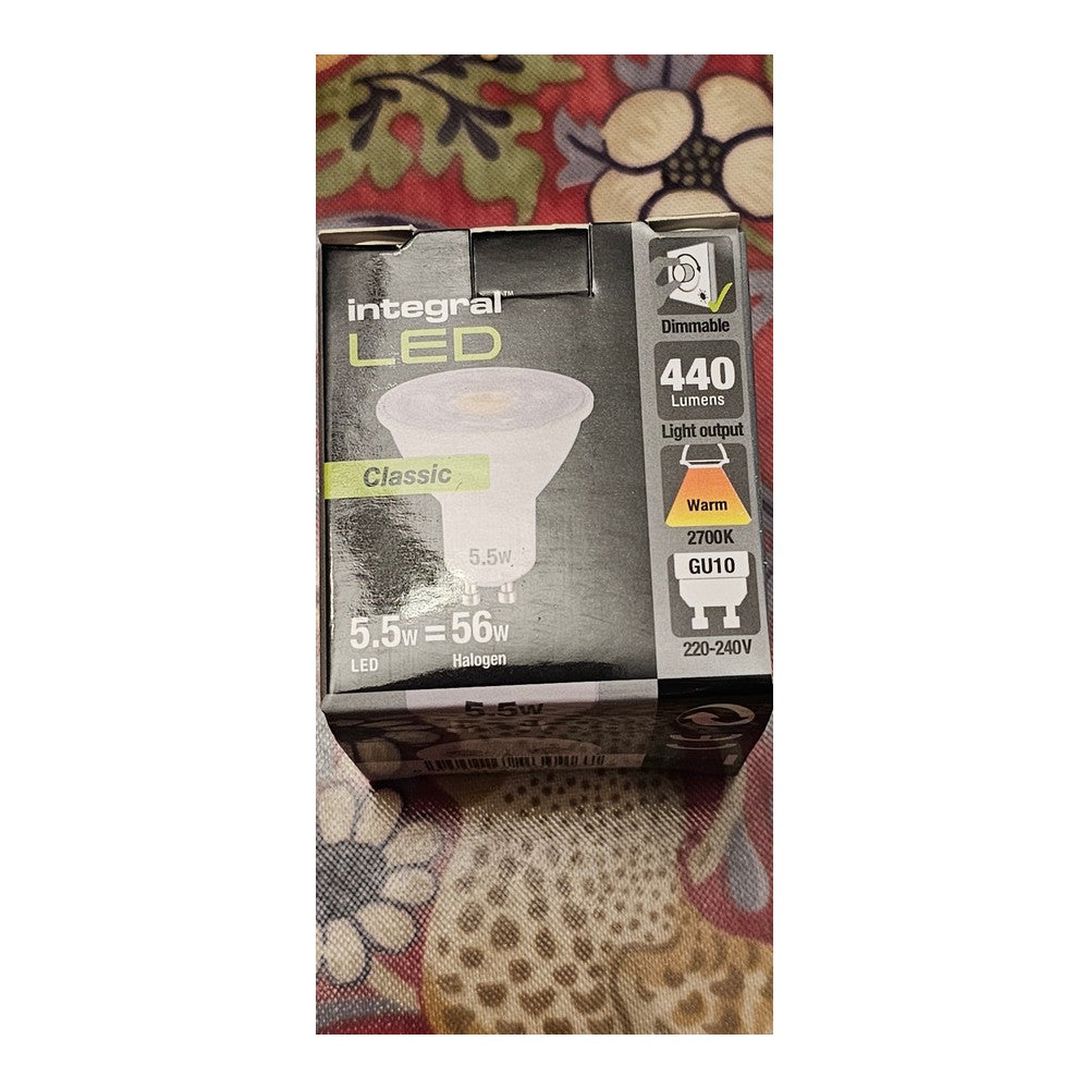 2 x GU10 3.5w Integral LED Bulb Lamp