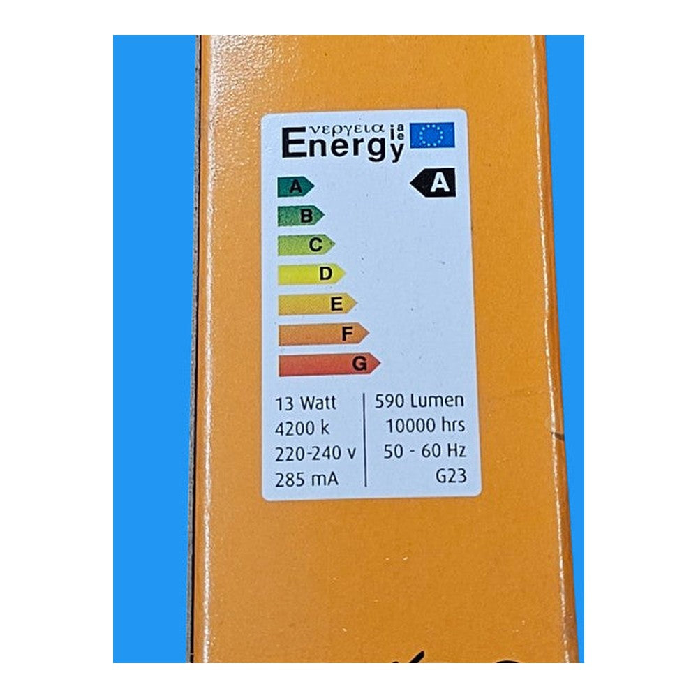 G23 13w = 65w Energetic 2 Pin 4200k Energy Saver Bulb Lamp