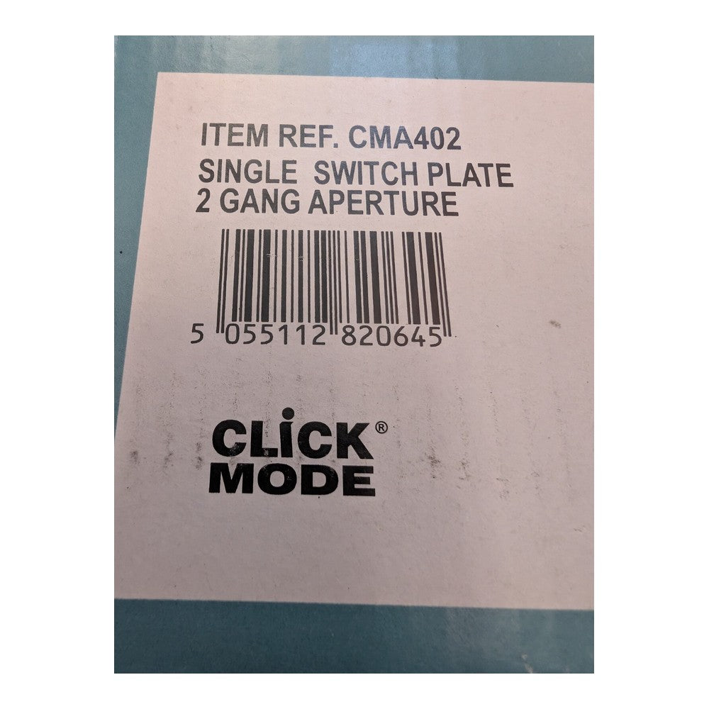 2x Click Mode CMA402 Aperture Single Switch Module Plate 2 Gang