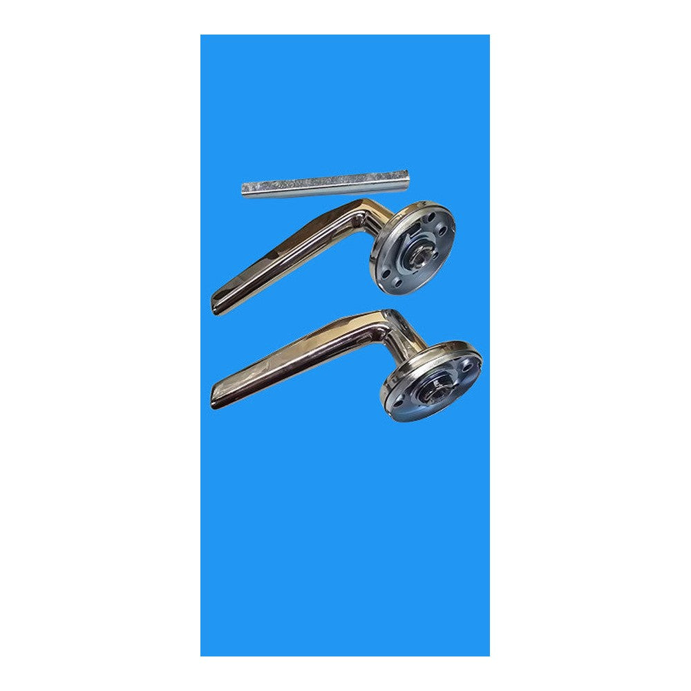 Urfic Rennes Lever on Rose Pol Nickle Door Handles DFU5235 5310/5095/04