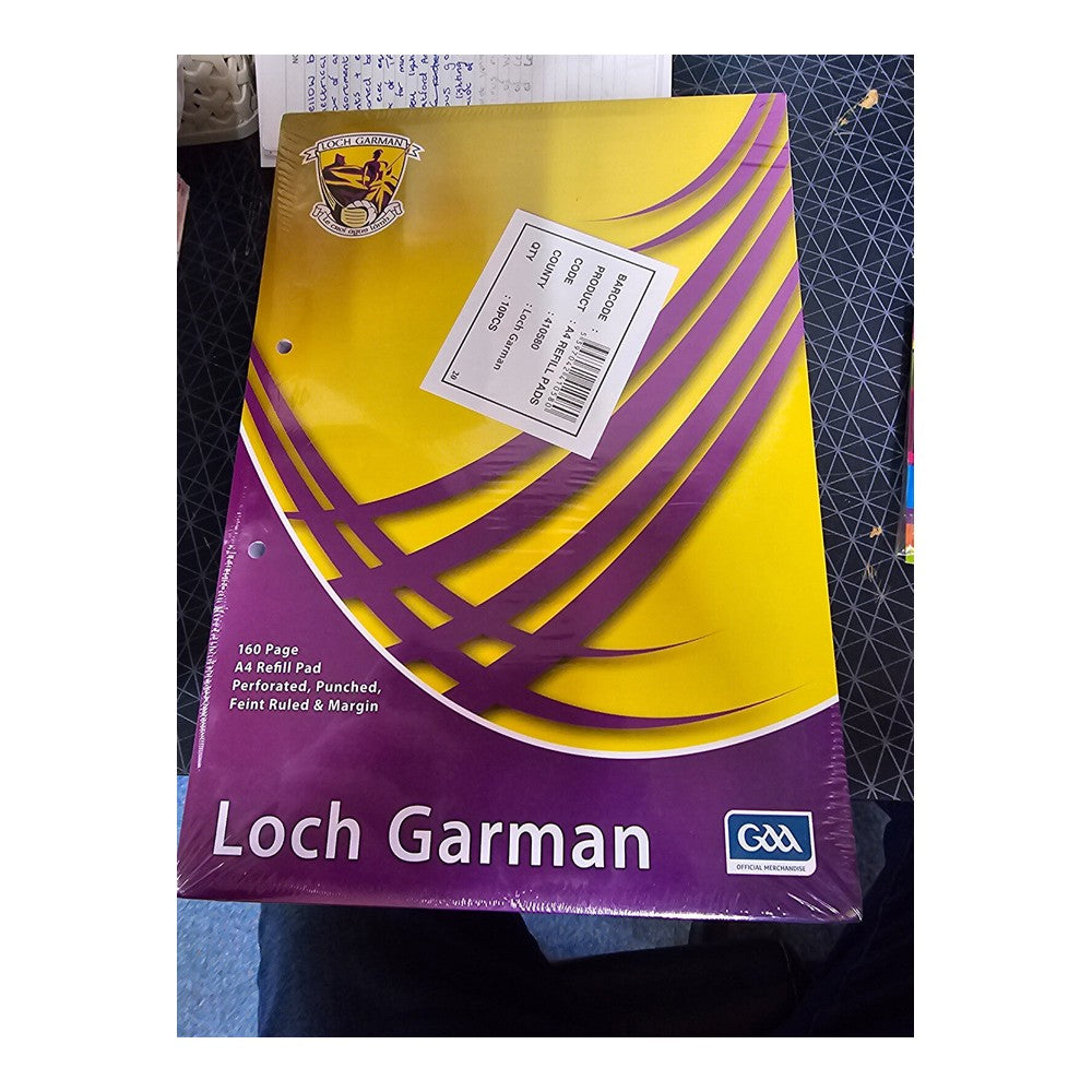 50 Offical GAA loch garman A4 Refill Pad 160 Pages
