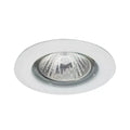 Ansell AGU10D/W  GU10 50W Pressed Steel Mains Voltage Downlights White,IP20,65mm