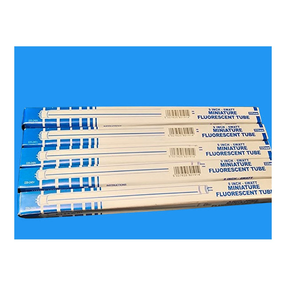 CED T5 6w 9" 225mm Long Fluorescent Tube Lamp. Cool White FT96CW
