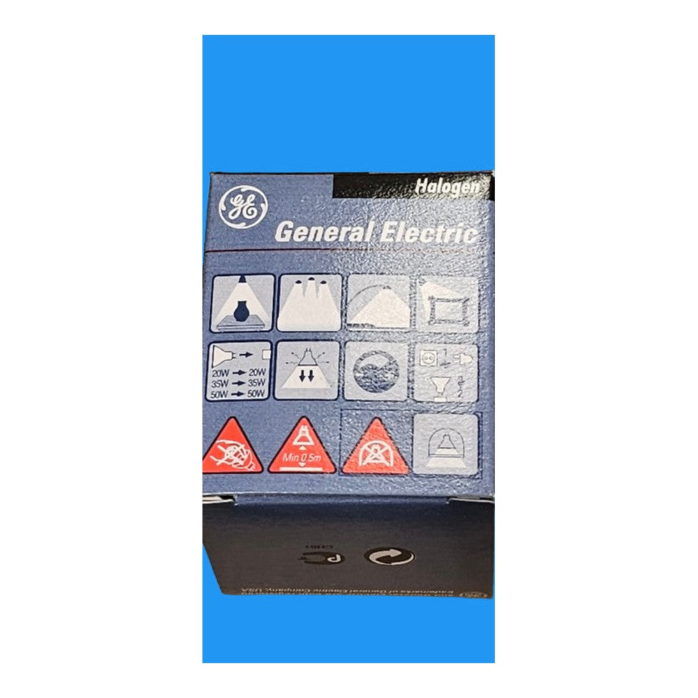 GU5.3 20w 12v G.E. ESX-12° Halogen Bulb Lamp 2000h 50mm