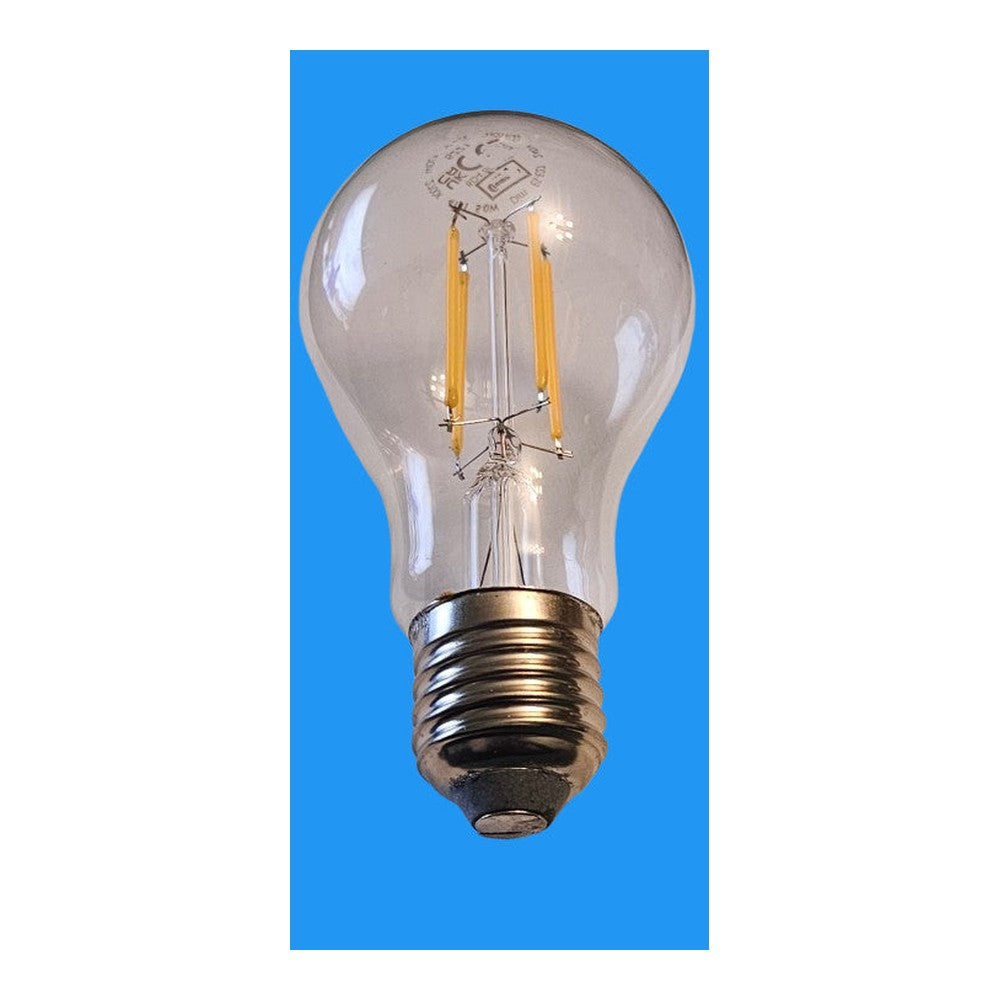 ES-E27 5W x 2 LED Filament GLS Clear Dimmable Bulb 2700k Warm White 470lm Clear