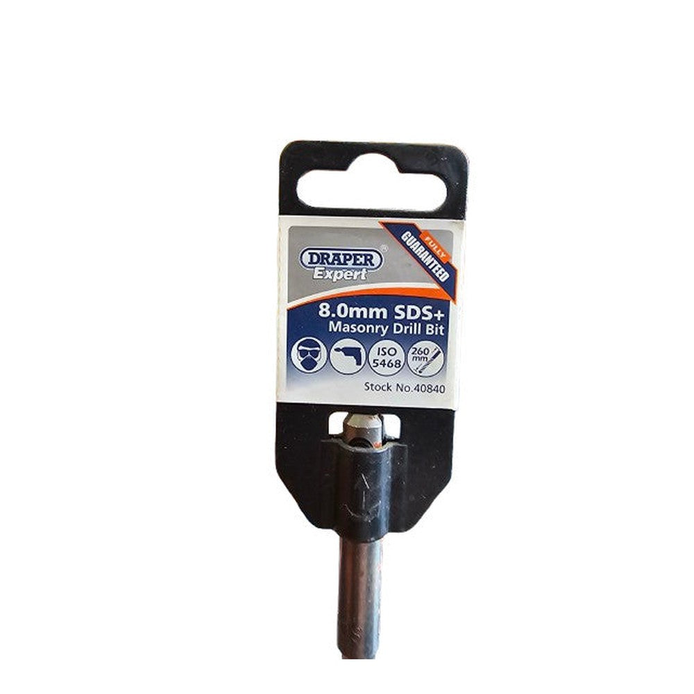 Draper 40840 Expert SDS Plus Masonry Drill Bit 8.0mm x 260mm