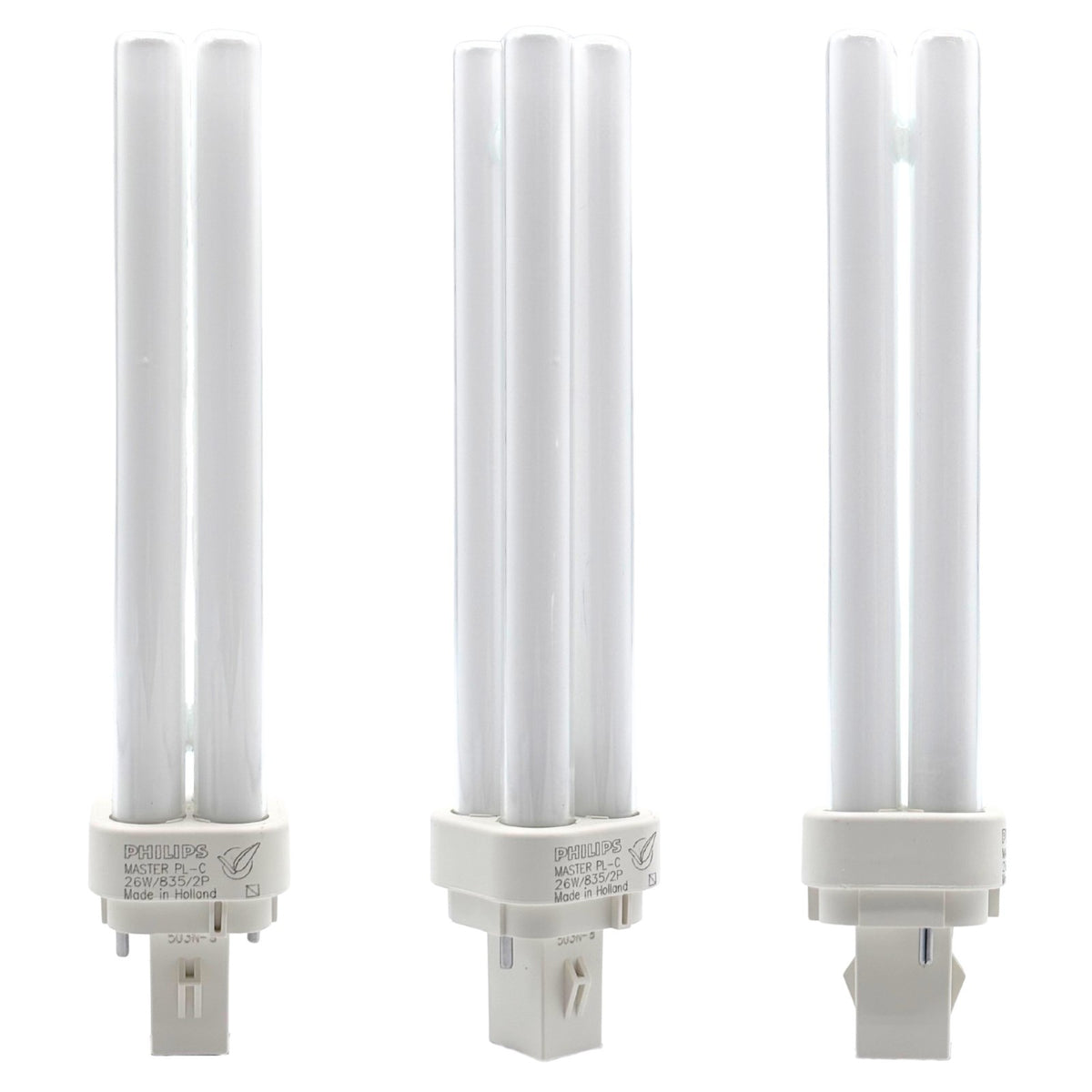 Philips Master PL-C G24D-3 - 13W 18W 26W 2 Pin 4 Pin Fluorescent Quad Tube Bulb
