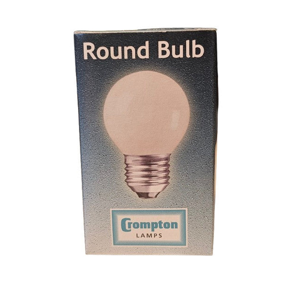 ES-E27 25w Crompton Clear 240v Opal Bulb Lamp 45mm Dia