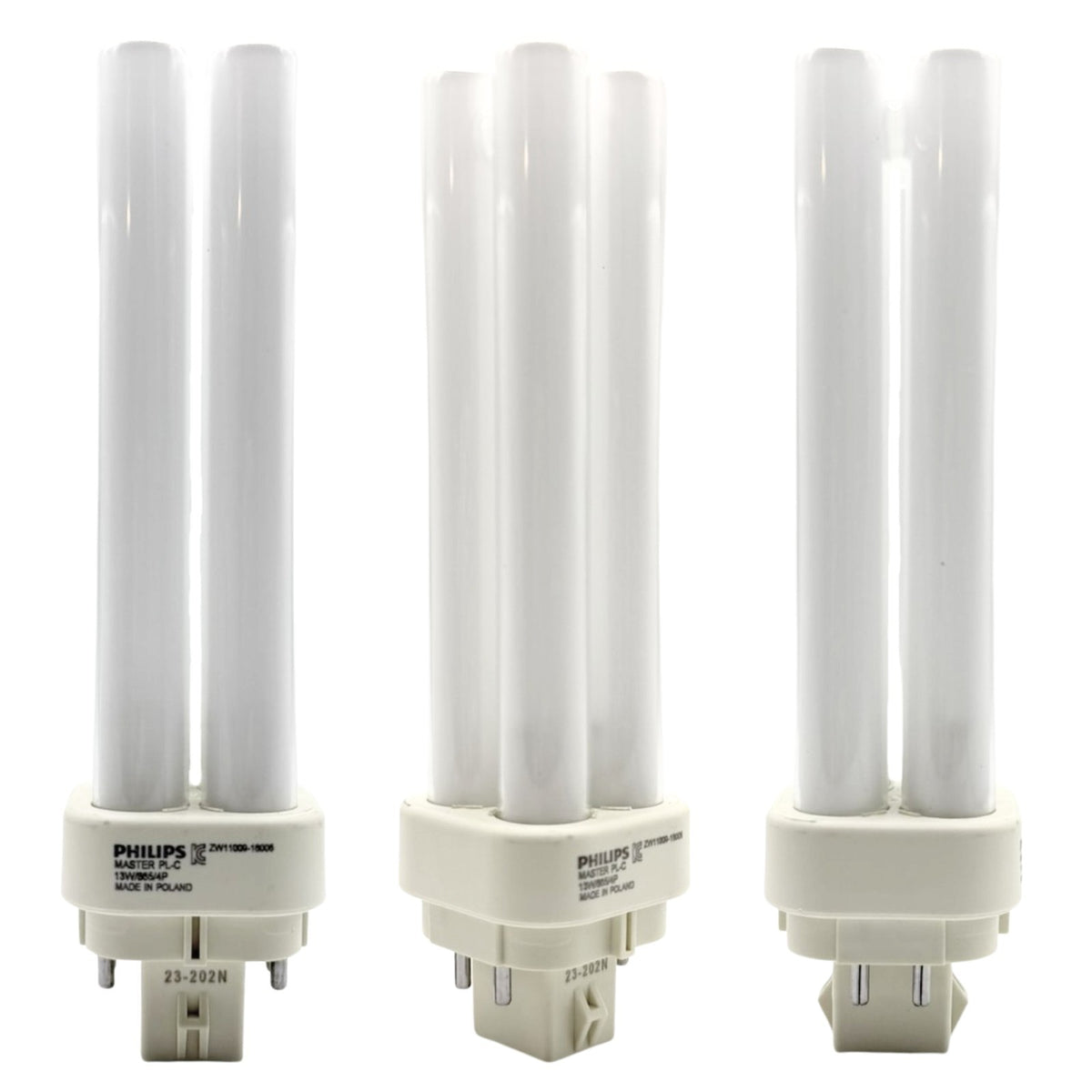 Philips Master PL-C G24D-3 - 13W 18W 26W 2 Pin 4 Pin Fluorescent Quad Tube Bulb