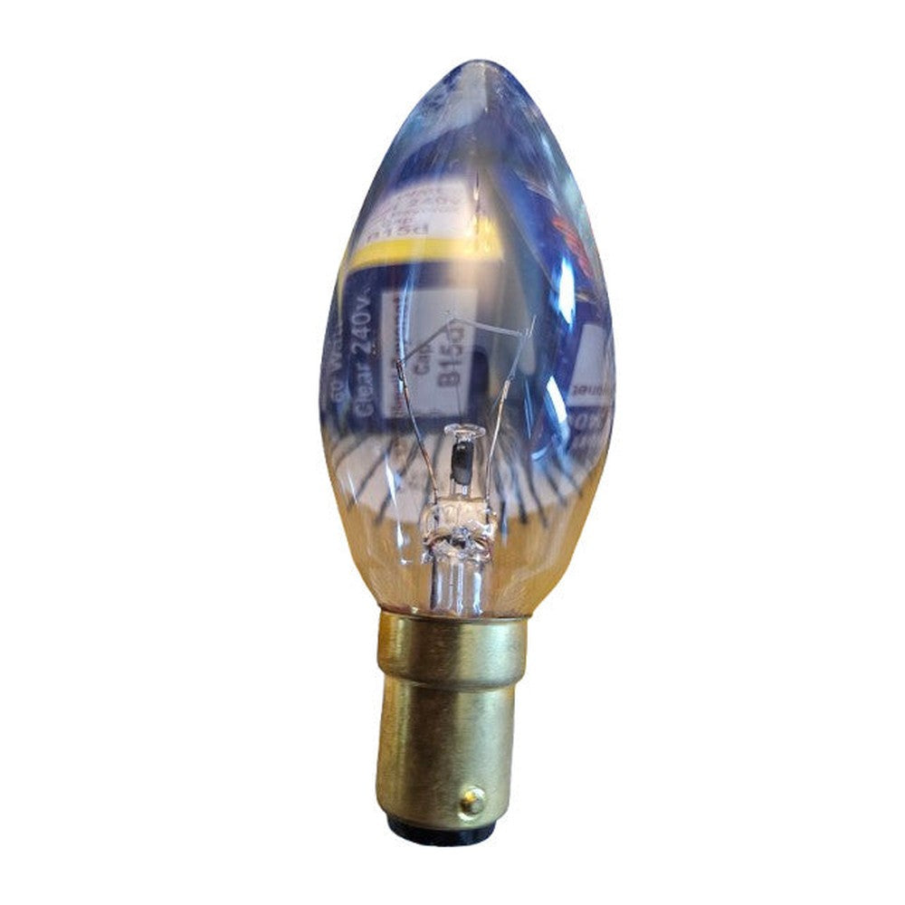 B15d 60w ( 3 Pack )  Pro-lite Small Bayonet B15d 240V Bulb Clear