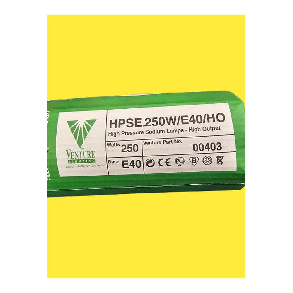 2 x VENTURE HPSE.250W/E40/HO 00403 250W High Pressure Sodium Lamp