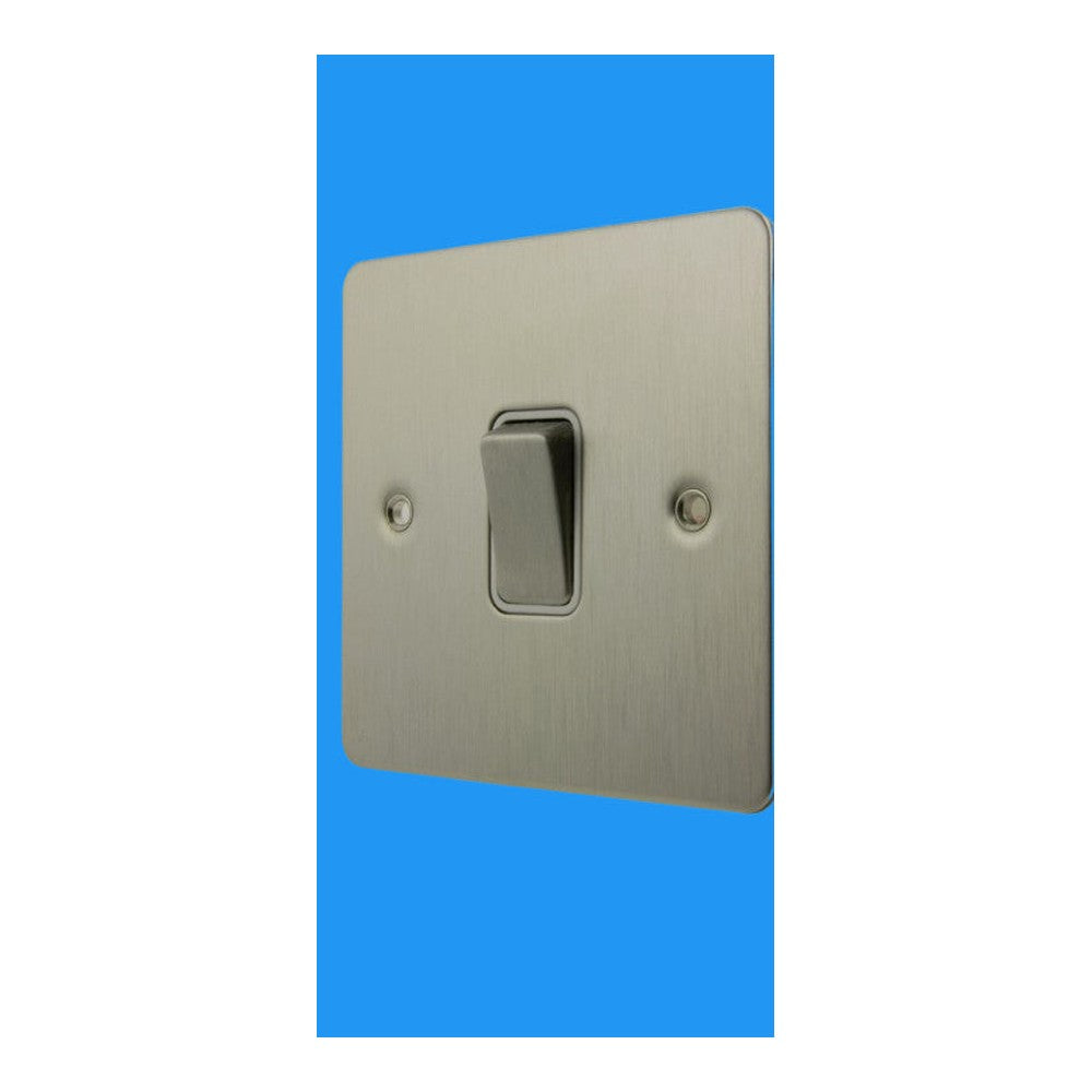 Acel - AC1414SS - 10ax 1 Gang 2 Way Switch in Brushed Steel Finish